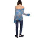 Flower Mandala Pattern Off Shoulder Long Sleeve Top View2