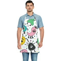 Funny Monster Pattern Kitchen Apron by Pakjumat