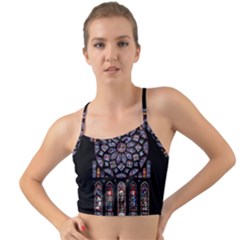 Chartres Cathedral Notre Dame De Paris Stained Glass Mini Tank Bikini Top by Maspions