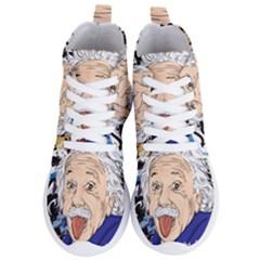 Albert Einstein Physicist Women s Lightweight High Top Sneakers by Maspions