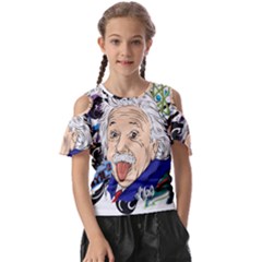 Albert Einstein Physicist Kids  Butterfly Cutout T-shirt by Maspions