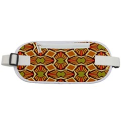 Geometry Shape Retro Trendy Symbol Rounded Waist Pouch by Hannah976