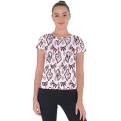 Signs Of Christmas Time  Short Sleeve Sports Top  by ConteMonfrey
