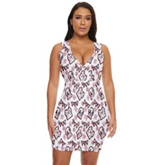 Signs Of Christmas Time  Draped Bodycon Dress by ConteMonfrey
