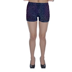 Mandala Neon Symmetric Symmetry Skinny Shorts by Hannah976