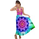 Ornament Kaleidoscope Backless Maxi Beach Dress View1