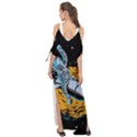 Astronaut Planet Space Science Maxi Chiffon Cover Up Dress View2