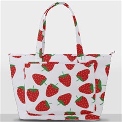 Seamless Pattern Fresh Strawberry Back Pocket Shoulder Bag  by Sarkoni