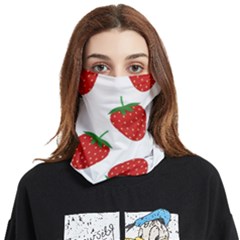 Seamless Pattern Fresh Strawberry Face Covering Bandana (two Sides) by Sarkoni