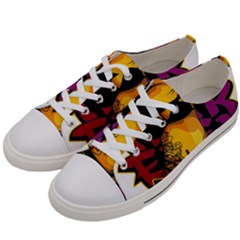 Xtreme Skateboard Graffiti Men s Low Top Canvas Sneakers by Sarkoni