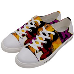 Xtreme Skateboard Graffiti Women s Low Top Canvas Sneakers by Sarkoni