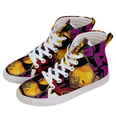 Xtreme Skateboard Graffiti Women s Hi-top Skate Sneakers by Sarkoni