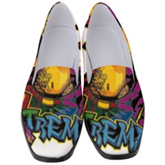 Xtreme Skateboard Graffiti Women s Classic Loafer Heels by Sarkoni