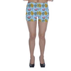Summer Pattern Texture Vibes Skinny Shorts by Apen
