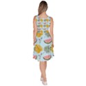 Summer Pattern Texture Vibes Knee Length Skater Dress With Pockets View4