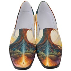 Tree Cosmic Spiritual Meditation Women s Classic Loafer Heels by Apen