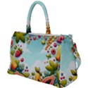 Fruits Sweet Papaya Orange Pattern Duffel Travel Bag View1