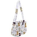 Cat Kitten Seamless Pattern Rope Handles Shoulder Strap Bag View2