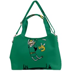 Adventure Time The Legend Of Zelda Double Compartment Shoulder Bag by Sarkoni