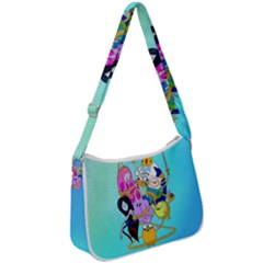 Adventure Time Cartoon Zip Up Shoulder Bag by Sarkoni