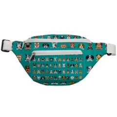 Different Type Vector Cartoon Dog Faces Fanny Pack by Bedest