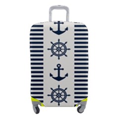 Nautical Seamless Pattern Vector Illustration Luggage Cover (small) by Bedest