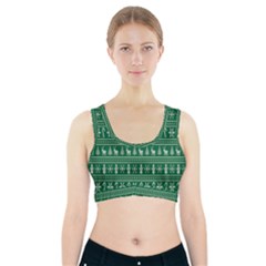 Wallpaper Ugly Sweater Backgrounds Christmas Sports Bra With Pocket by artworkshop