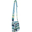 Illustration Ufo Alien  Unidentified Flying Object Shoulder Strap Belt Bag View1