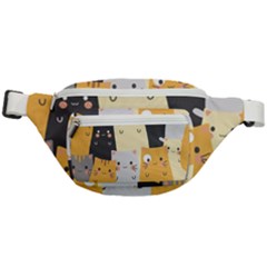 Seamless Pattern Cute Cat Cartoons Fanny Pack by Bedest