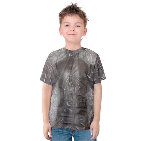 Han Solo In Carbonite Kids  Cotton T-shirt by Sarkoni