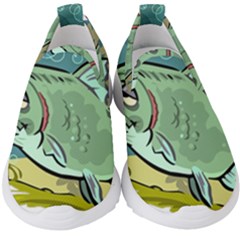 Fish Hook Worm Bait Water Hobby Kids  Slip On Sneakers by Sarkoni