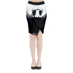 Cartoon  Adventure Time Midi Wrap Pencil Skirt by Bedest