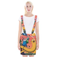 Finn And Jake Adventure Time Bmo Cartoon Braces Suspender Skirt by Bedest