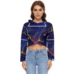 Trippy Kit Rick And Morty Galaxy Pink Floyd Women s Lightweight Cropped Hoodie by Bedest