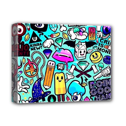 Graffiti Pop Art Crazy Retro Deluxe Canvas 14  X 11  (stretched) by Bedest