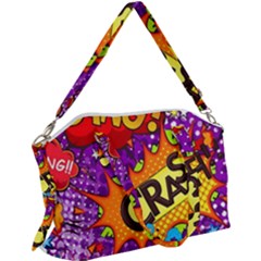 Crash Bang Adventure Time Art Boom Graffiti Canvas Crossbody Bag by Bedest