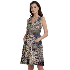 Gunter God Adventure Aventura Time Sleeveless Dress With Pocket by Bedest