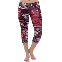Adventure Time Cartoon Capri Yoga Leggings by Bedest