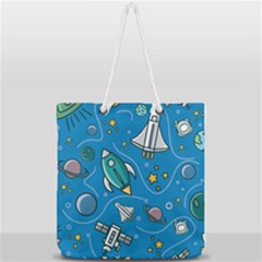 About Space Seamless Pattern Full Print Rope Handle Tote (large) by Hannah976