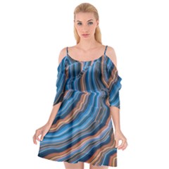 Dessert Waves  pattern  All Over Print Design Cutout Spaghetti Strap Chiffon Dress by coffeus