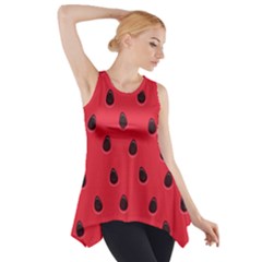 Seamless Watermelon Surface Texture Side Drop Tank Tunic by Hannah976