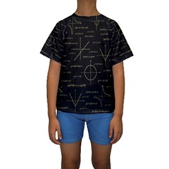 Abstract Math Pattern Kids  Short Sleeve Swimwear by Hannah976