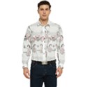 Cat With Bow Pattern Men s Long Sleeve  Shirt View1