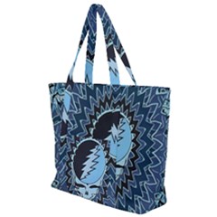 Grateful Dead Butterfly Pattern Zip Up Canvas Bag by Bedest