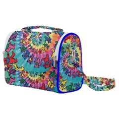 Grateful Dead Bears Tie Dye Vibrant Spiral Satchel Shoulder Bag by Bedest