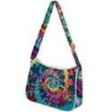 Grateful Dead Bears Tie Dye Vibrant Spiral Zip Up Shoulder Bag View2