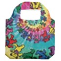 Grateful Dead Bears Tie Dye Vibrant Spiral Premium Foldable Grocery Recycle Bag View2