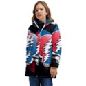 Grateful Dead Big Skull Kids  Hooded Longline Puffer Jacket View3