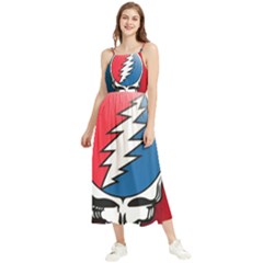 Grateful Dead Big Skull Boho Sleeveless Summer Dress by Bedest