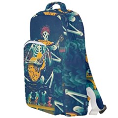 Grateful Dead Singing Skeleton Double Compartment Backpack by Bedest